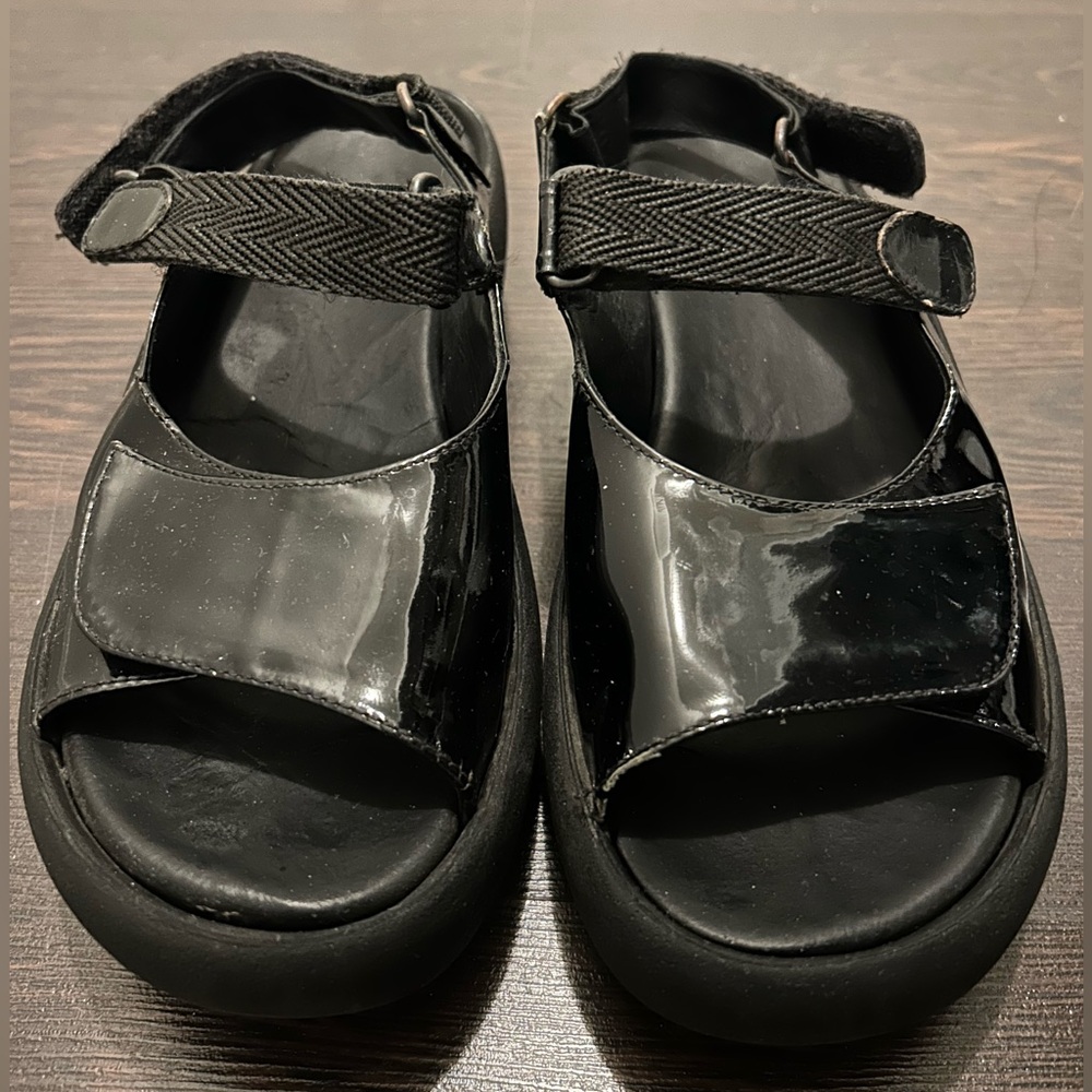 Wolky Black Wedge Sandals size 36